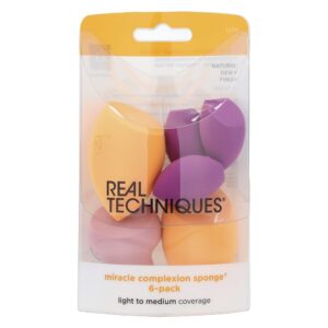 Real Techniques - Kit de Esponjas de Maquiagem Miracle Complexion Sponge 6 Unidades