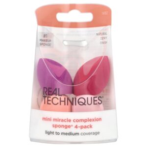 Real Techniques - Mini Esponjas de Maquiagem Mini Miracle Complexion Sponge 4 Unidades