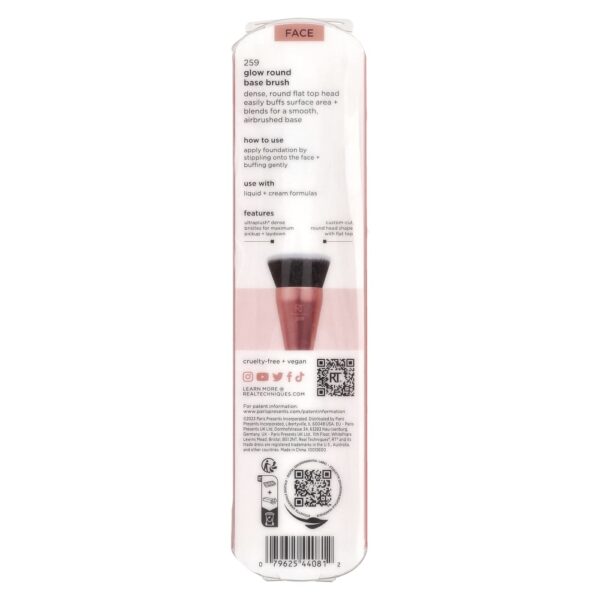 Real Techniques - Pincel de Base Redondo Brightening Face Brush 1 Unidade