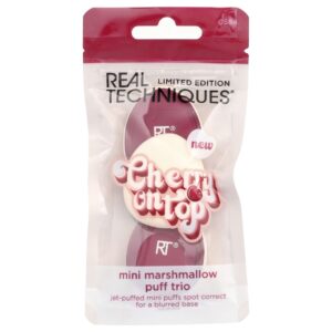 Real Techniques - Trio de Mini Esponjas Cherry On Top Mini Marshmallow 3 Unidades