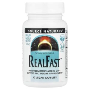 RealFast Suporte Energético 30 Cápsulas Veganas - Source Naturals