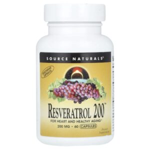 Resveratrol 200 mg 60 Cápsulas - Source Naturals