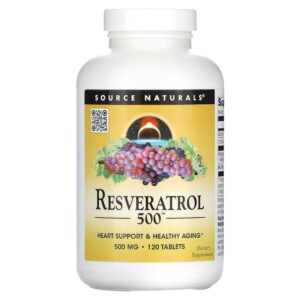 Resveratrol 500 mg 120 Comprimidos - Source Naturals
