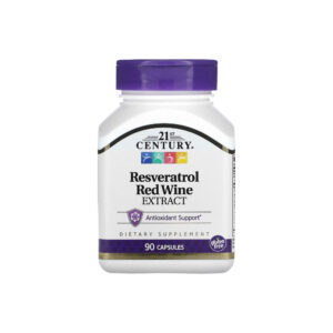 Resveratrol Red Wine Extract 90 Cápsulas - 21st Century