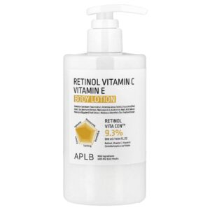 Retinol e Vitamina C Loção Corporal de Vitamina E 300 ml - APLB