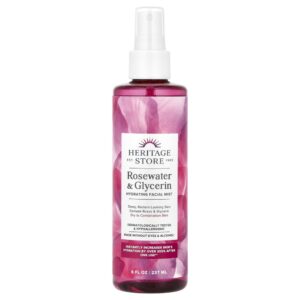 Rosewater and Glycerin Spray Facial Hidratante 237 ml - Heritage Store