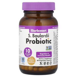 S. Boulardii Probiótico 60 Cápsulas Vegetais - Bluebonnet Nutrition