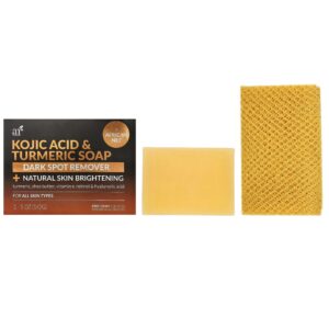 Sabonete em Barra com Ácido Kójico e Cúrcuma e Esponja Africana 2 Barras 142 g Cada - Artnaturals