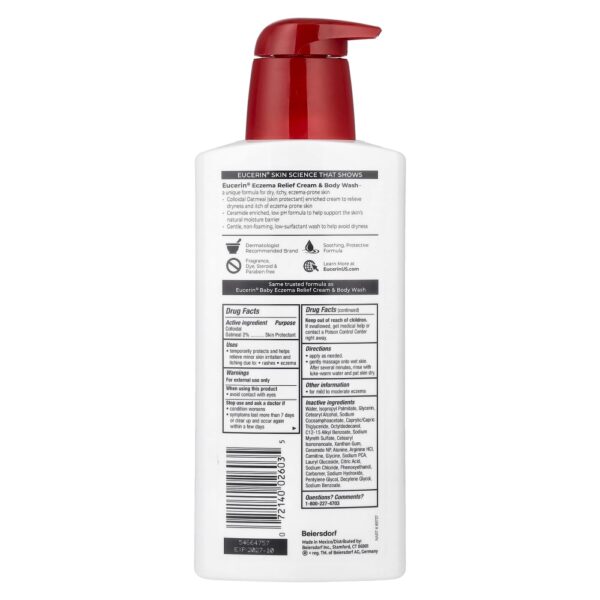 Sabonete Líquido Corporal Eczema Relief Body Wash 400 ml - Eucerin