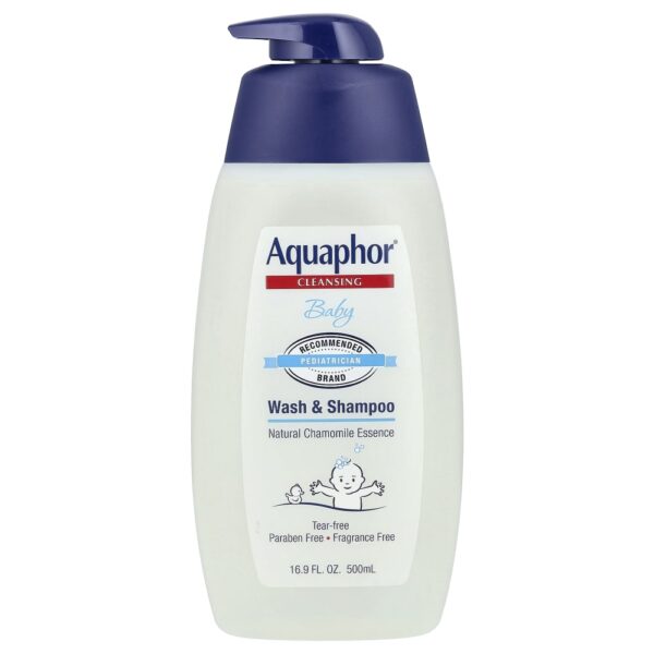 Sabonete Líquido e Shampoo Infantil Sem Perfume Baby Wash 500 ml - Aquaphor