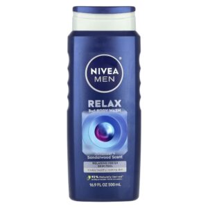 Sabonete Líquido Multifuncional 3 em 1 Men Relaxing Lavanda e Sândalo 500 ml - Nivea