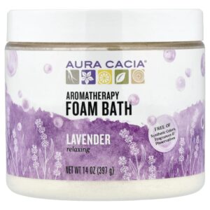 Sais para Banho de Espuma Aromaterapêutico Lavanda Relaxante 397 g - Aura Cacia