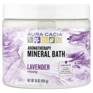 Sais para Banho Mineral de Aromaterapia Lavanda 454 g - Aura Cacia