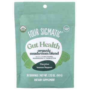 Saúde Intestinal Mistura de Cogumelos Orgânicos Sem Cafeína 60 g - Four Sigmatic