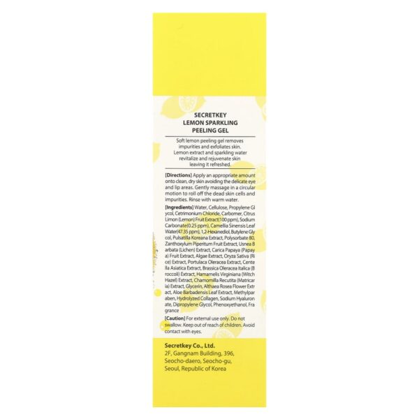 Secret Key - Gel Esfoliante Facial Lemon Sparkling Peeling Gel 120 ml