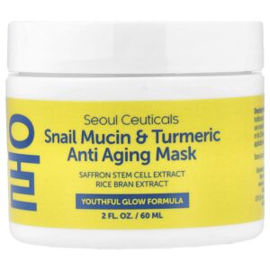 SeoulCeuticals - Máscara Facial Antienvelhecimento Snail Mucin e Turmeric Mask 60 ml