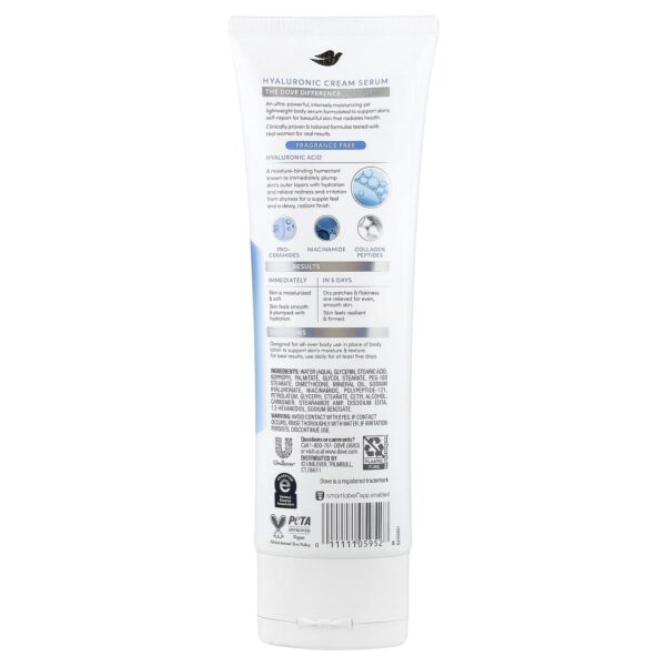Sérum em Creme Corporal Ácido Hialurônico + Hidratação 236 ml - Dove