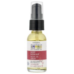 Sérum Facial Orgânico Óleo de Rosa Mosqueta Gerânio e Sálvia 30 ml - Aura Cacia