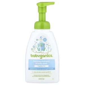 Shampoo e Sabonete Líquido Infantil em Espuma Sem Fragrância 473 ml - BabyGanics