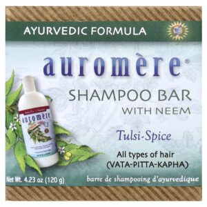 Shampoo em Barra Ayurvédico com Neem Tulsi e Especiarias 120 g - Auromere