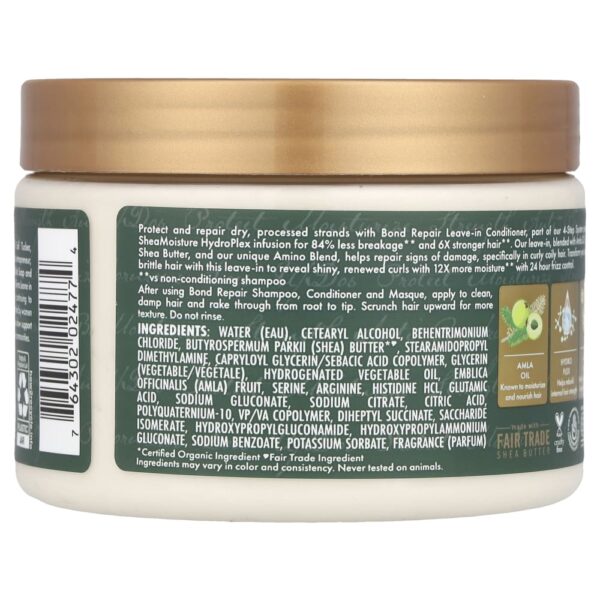 SheaMoisture - Condicionador Leave-In Reparação de Pontes Bond Repair Óleo de Amla 311 g