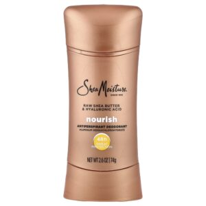 SheaMoisture - Desodorante Antitranspirante Manteiga de Karité Crua e Ácido Hialurônico 74 g