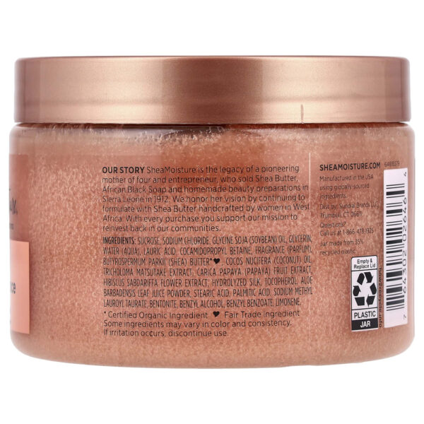 SheaMoisture - Esfoliante Corporal de Açúcar de Karité Coco e Hibisco 340 g