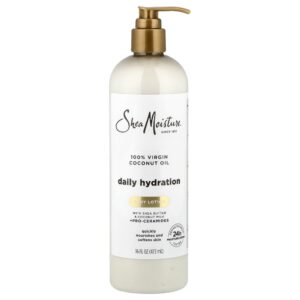 SheaMoisture - Loção Corporal de Hidratação Diária Óleo de Coco 100% Virgem 473 ml