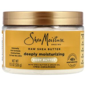 SheaMoisture - Manteiga Corporal de Hidratação Profunda Manteiga de Karité Crua 326 g