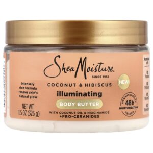 SheaMoisture - Manteiga Corporal Iluminadora Coco e Hibisco 326 g
