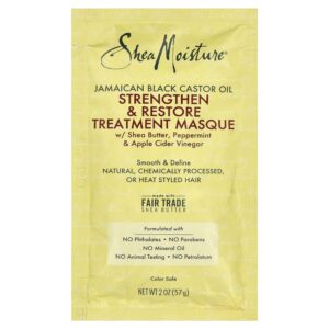 SheaMoisture - Máscara Capilar Fortalecedora Óleo de Rícino Preto Jamaicano 57 g