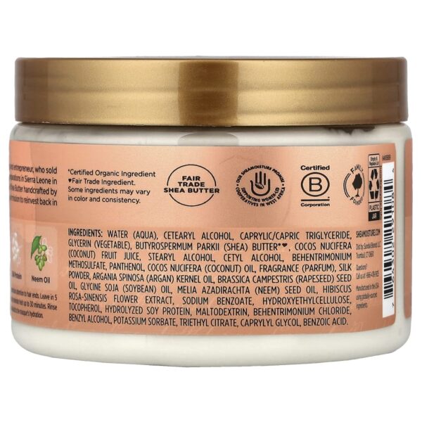 SheaMoisture - Máscara de Tratamento para Cachos e Brilho Coco e Hibisco 326 g