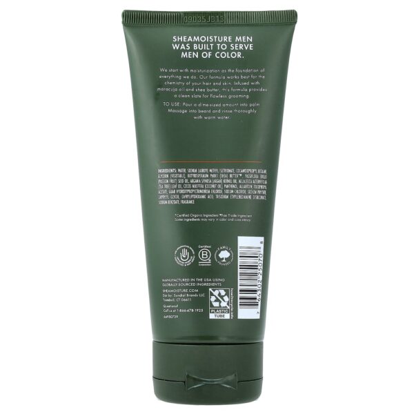 SheaMoisture - Sabonete Líquido para Barba Masculino Óleo de Maracujá e Manteiga de Karité 177 ml