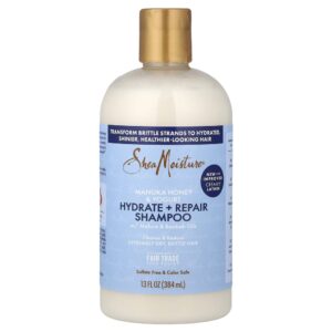 SheaMoisture - Shampoo Reparador e Hidratante Mel de Manuka e Iogurte 384 ml