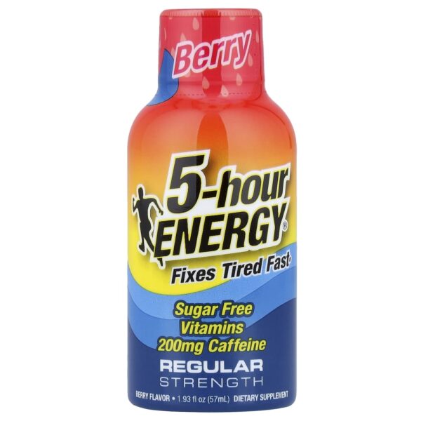Shot Energético Líquido Sabor Frutas Silvestres 12 Frascos 57 ml - 5-hour Energy
