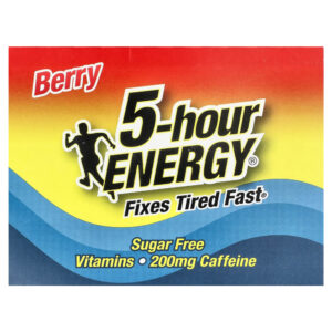Shot Energético Líquido Sabor Frutas Silvestres 12 Frascos 57 ml - 5-hour Energy