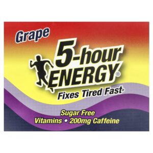 Shot Energético Líquido Sabor Uva 12 Frascos 57 ml - 5-hour Energy