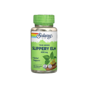 Slippery Elm (Olmo Vermelho) 400mg 100 Veg Cápsulas - Solaray
