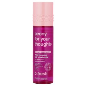 Spray Aromático para Cabelo e Corpo Peônia e Jasmim Peony For Your Thoughts 221 ml - b.fresh