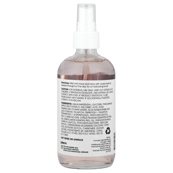 Spray Facial Iluminador Vitamina C e Aloe Vera 222 ml - Advanced Clinicals