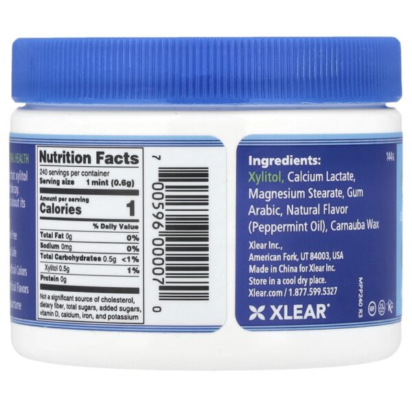 Spry Balas de Xilitol Hortelã-Pimenta Sem Açúcar 240 Unidades 144 g - Xlear