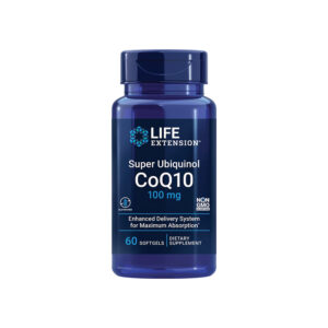 Super Ubiquinol CoQ10 100mg 60 Softgels - Life Extension