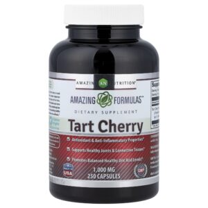 Suplemento de Cereja Azeda Amarena Tart Cherry 250 mg 250 Cápsulas - Amazing Nutrition