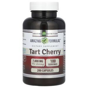 Suplemento de Cereja Azeda Tart Cherry 3500 mg 200 Cápsulas - Amazing Nutrition