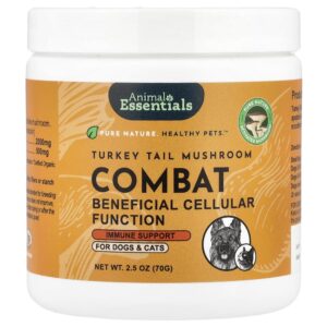Suplemento de Cogumelo Turkey Tail Combat para Cães e Gatos 70 g - Animal Essentials