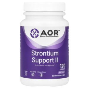 Suplemento de Estrôncio Strontium Support II 341 mg 120 Cápsulas - Advanced Orthomolecular Research AOR