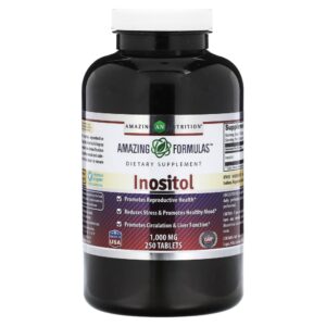 Suplemento de Inositol 1000 mg 250 Comprimidos - Amazing Nutrition