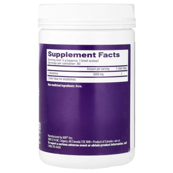 Suplemento de L-Glutamina em Pó L-Glutamine Powder 450 g - Advanced Orthomolecular Research AOR