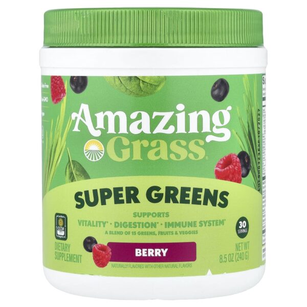 suplemento-de-verdes-organicos-super-greens-sabor-frutas-silvestres-240-g-amazin-gw1t7t5gcm.jpg Suplemento de Verdes Orgânicos Super Greens Sabor Frutas Silvestres 240 g - Amazing Grass