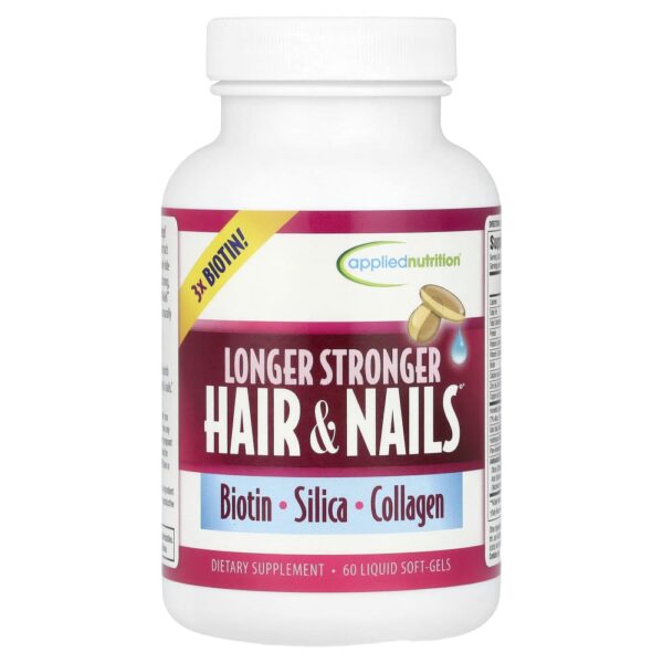 Suplemento Fortalecedor para Cabelos e Unhas Longos e Fortes 60 Cápsulas Gelatinosas - Applied Nutrition